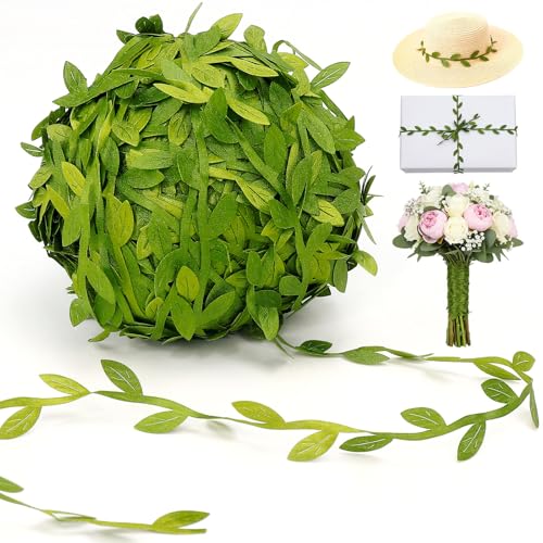 VICROIC 265ft Artificial Leaf Ribbon Vine for DIY Crafting and Decor