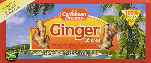Caribbean Dreams Ginger Tea - 24 Caffeine-Free Herbal Tea Bags
