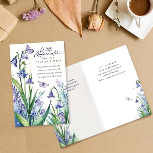 Pastor and Wife Appreciation Card - Christian Thank You Card