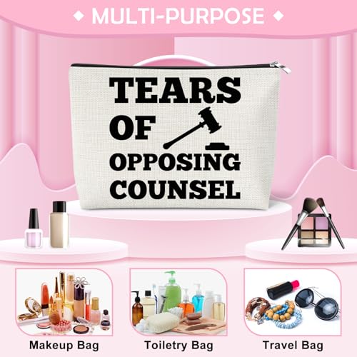 Mikela Lawyer Makeup Bag - Funny Law School Graduation & Bar Exam Gift