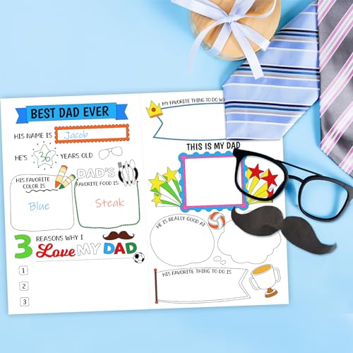 Father's Day Card - All About My Dad with Envelope