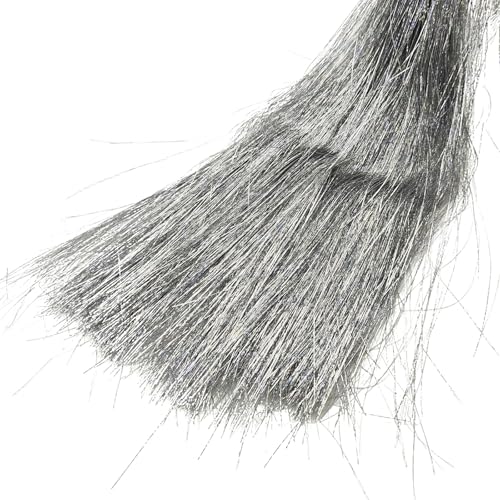Iridescent Silver Tinsel Icicles - 2000 Strands, 18 Inch