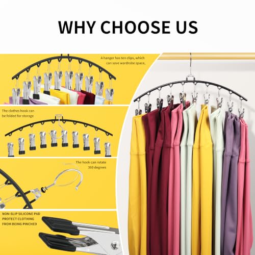 Space-Saving Legging Hangers for Closet Organizer - 2 Pcs