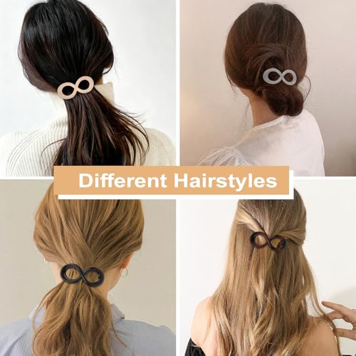 GAFATORY 4Pcs French Hair Barrettes Vintage Spring Clips for Thick Hair