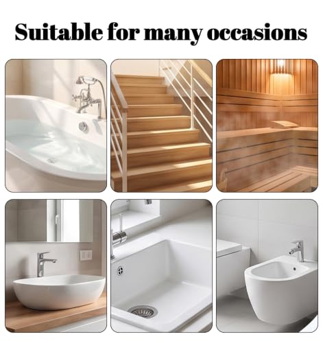 Acrbeli 24-Piece Transparent Non-Slip Shower and Bathtub Treads