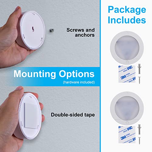 GE Battery-Powered Touch-Activated LED Puck Lights, 4 Pack