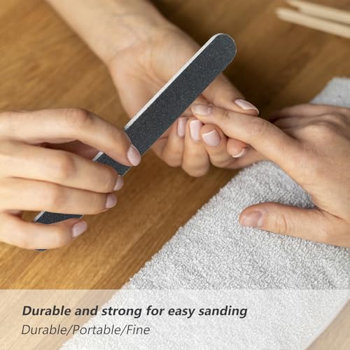 SKYPIA 4-Pack Nail File and Buffer Block Set - 100/180 Grit Manicure Kit