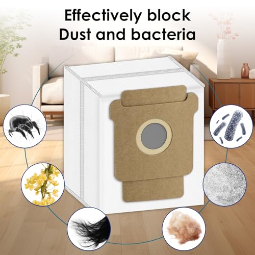 BRUVISH 5-Pack Replacement Dust Bags for iRobot Roomba Combo & Essential