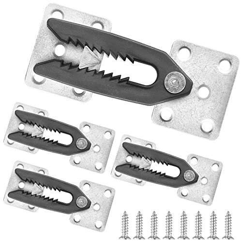 Waziaqoc Heavy Duty Sectional Couch Connectors - 4 Pack with Screws
