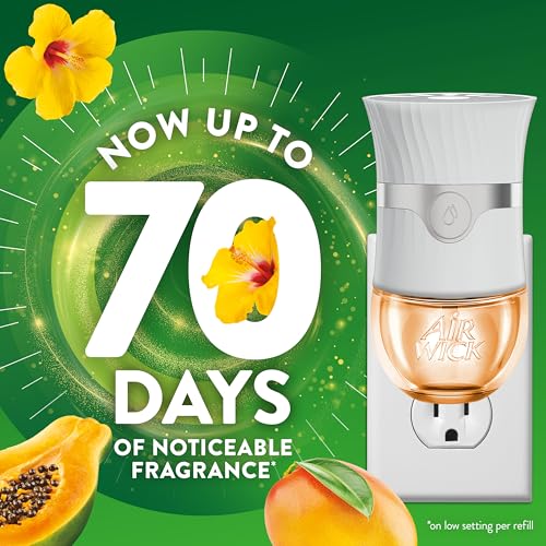 Air Wick Plug-In Scented Oil Refills - Hawaii Exotic Papaya & Hibiscus Flower, 2 Count