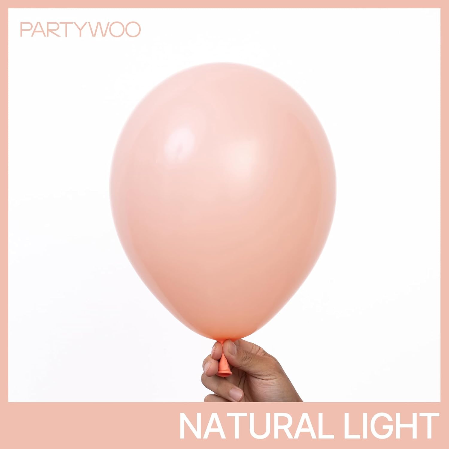 PartyWoo Baby Pink Balloons - 140-Piece Pastel Balloon Arch Kit for Weddings & Baby Showers