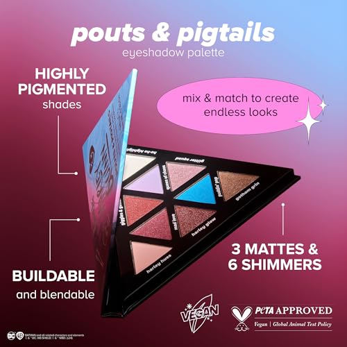 Lottie London x Harley Quinn Mad Love Eyeshadow Palette Pouts & Pigtails
