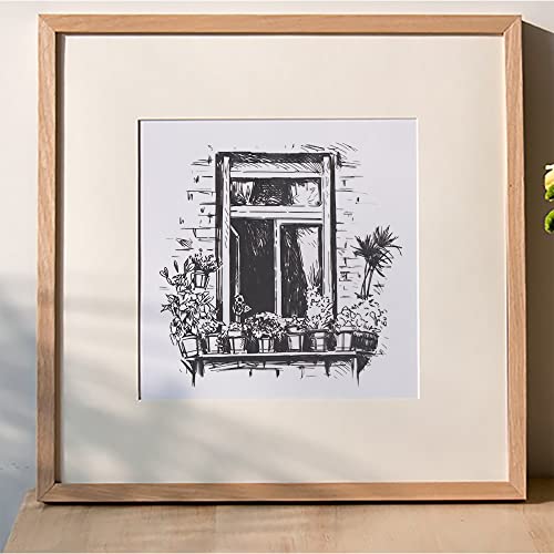 Estivaux Spring Window Flowers Clear Stamp for Card Making