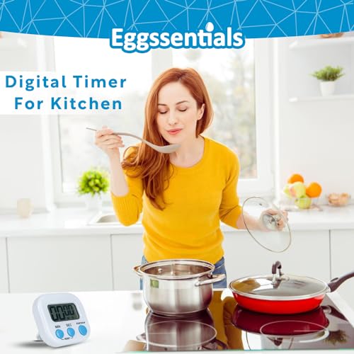 Eggssentials Digital Kitchen Timer with Backlight & Loud Alarm - 1 Pack