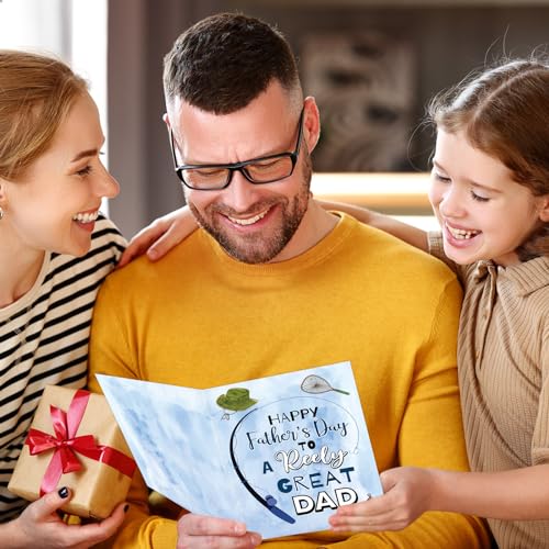 Fishing Father's Day Card with Envelope - To a Reely Great Dad