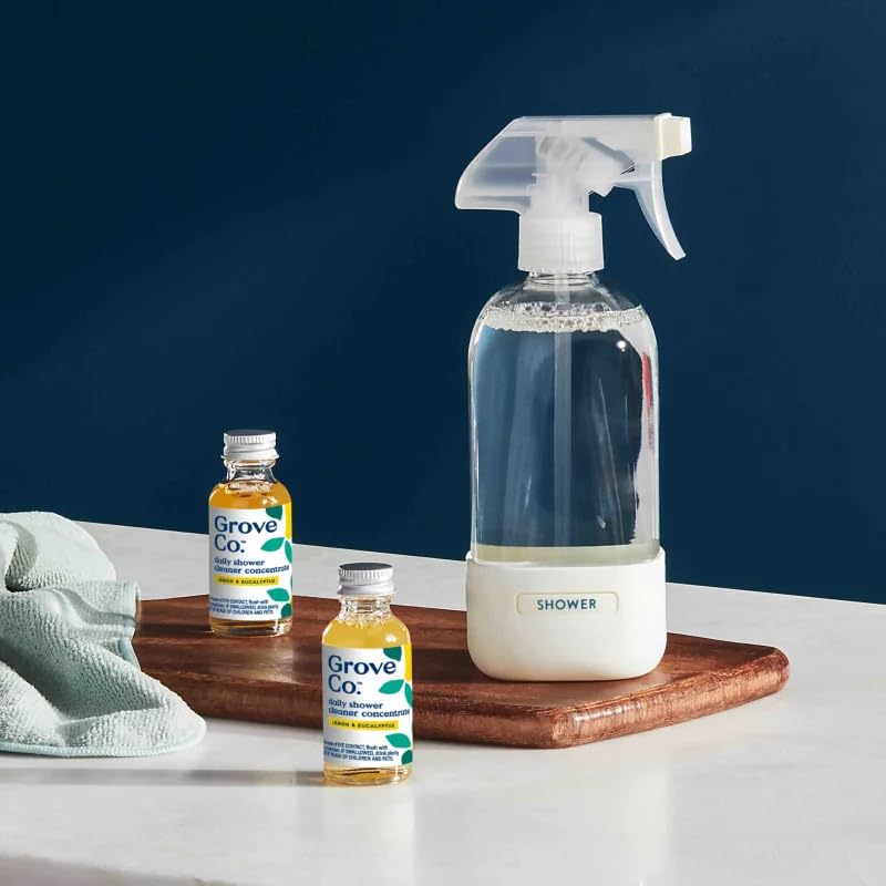 Grove Co. Daily Shower Cleaner Refill Concentrate - Lemon & Eucalyptus (2 x 1 fl oz)