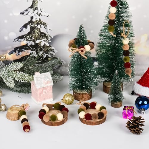 Christmas Velvet Bead Set - 60pcs 16mm Holiday Ornament Craft Supplies