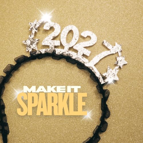 Needzo 2027 Happy New Year Glitter Headband Party Decoration