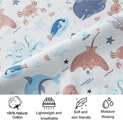 2-Pack Organic Fitted Bassinet Sheets for Baby Cradle - 32"x17"