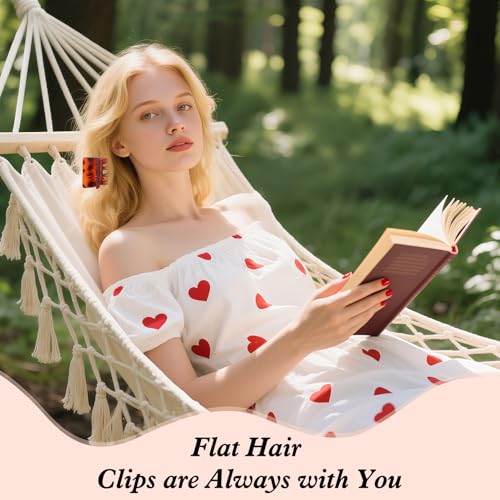Large Flat Hair Claw Clips 4-Pack Non-Slip Glossy Leopard Barrettes