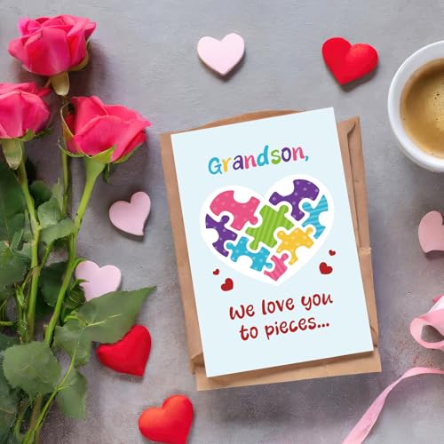 Funny Valentine's Day Card for Grandson from Grandparents