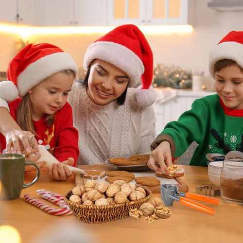 Nutcracker with Basket - Pecan Walnut Crackers for Kitchen & Gift Set