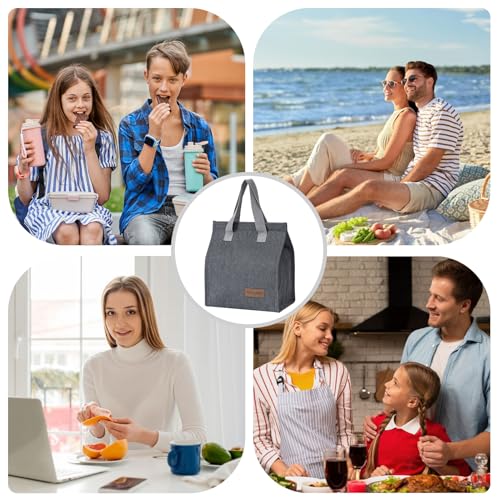 Insulated Lunch Bag for Men & Women - Reusable, Leakproof Tote