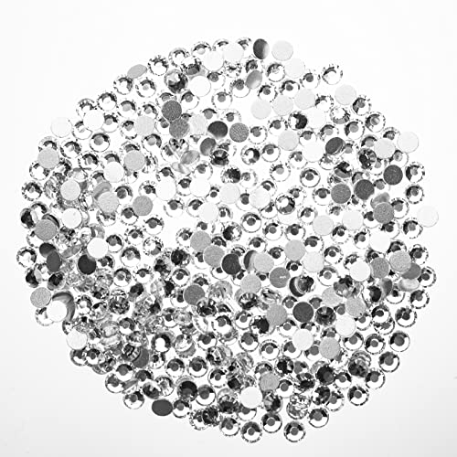 Clear Glass Flatback Rhinestones SS5 1440pcs for Nail Art and Crafts