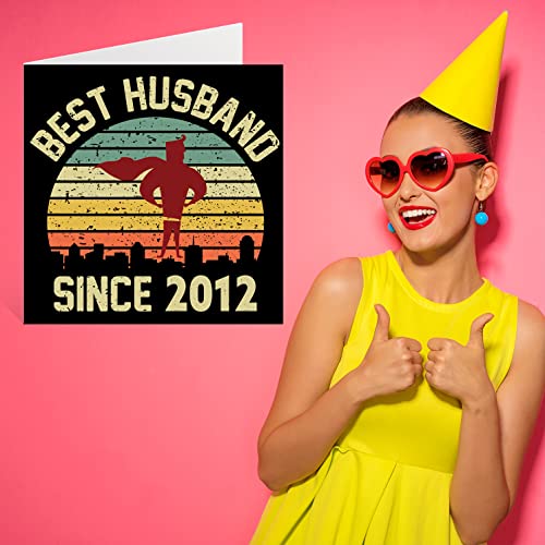 14th Anniversary Card for Husband - Best Husband Since 2012