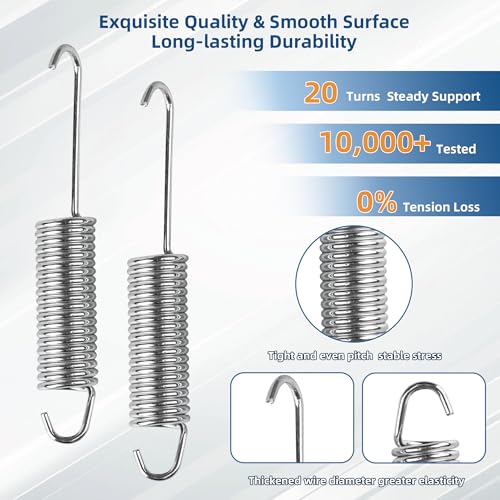 4.5-Inch Replacement Recliner Springs - 2 Pack for Sofa & Chair
