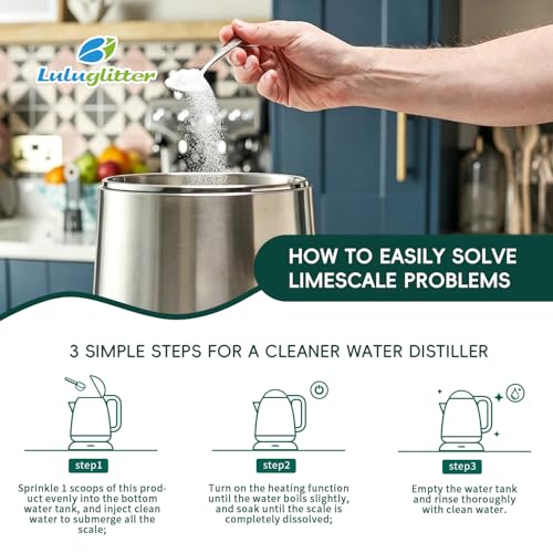 Citric Acid Descaler for Water Distillers - 10.58 Ounce Universal Cleaner