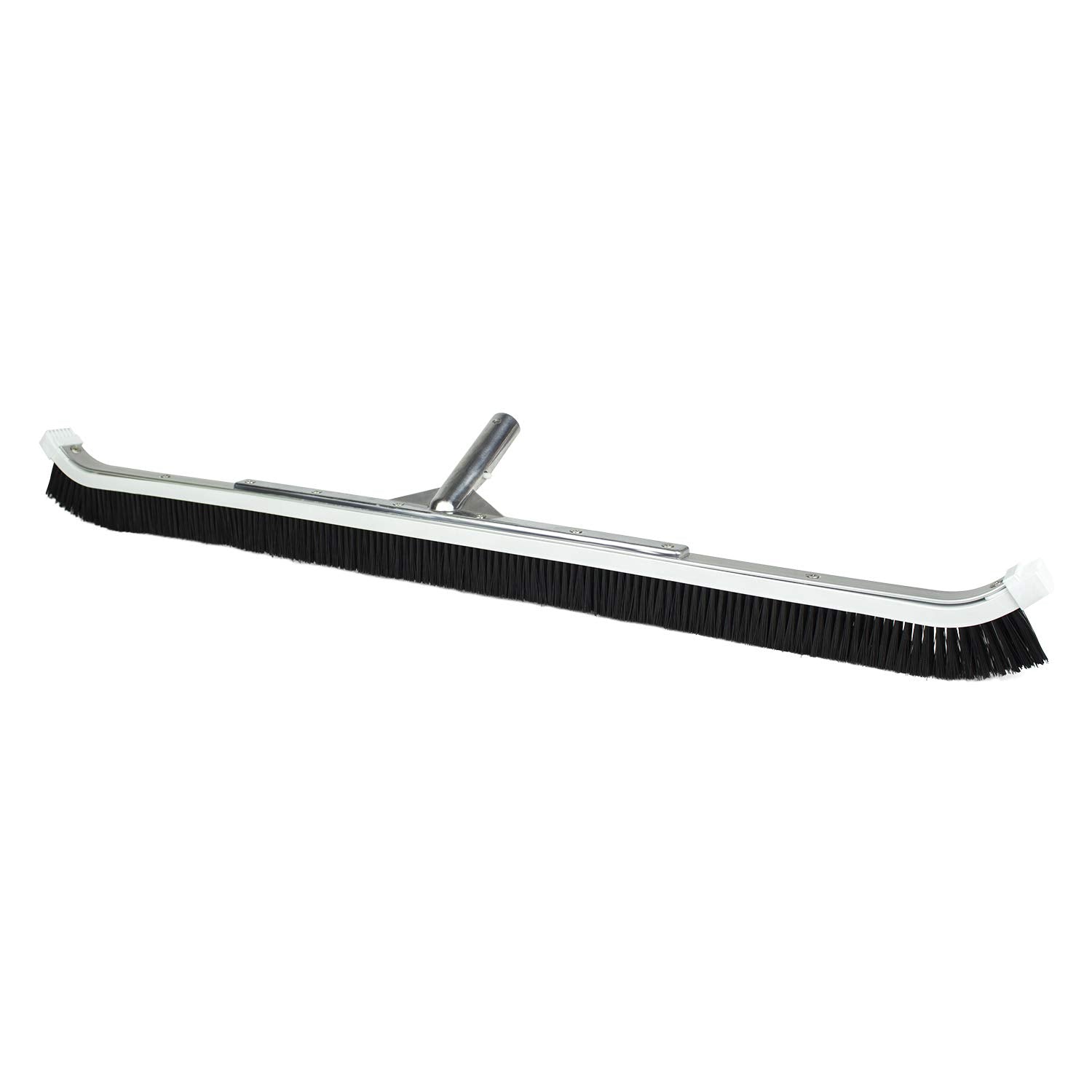 Poolmaster 36-Inch Commercial Pool Brush - Heavy-Duty Aluminum Back & Curved Nylon Bristles