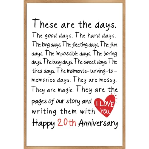 20th Anniversary Card for Couple - Happy Anniversary-110 Edition