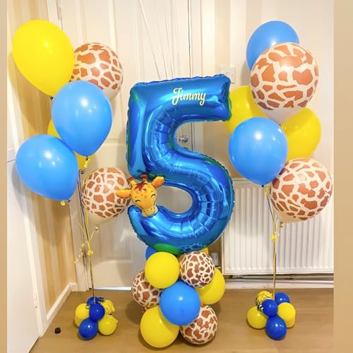 40 Inch Blue Number 3 Balloon - Helium Foil Birthday Decoration