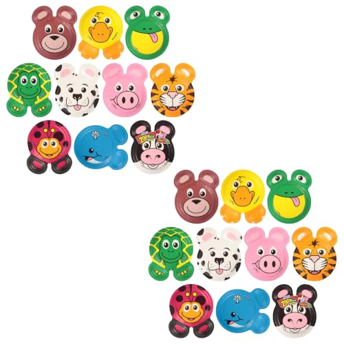 Hefty Zoo Pals Party Edition Paper Plates - Kids Assorted Animal Designs, 7.75 Inch, Pack of 20 (Set of 2)
