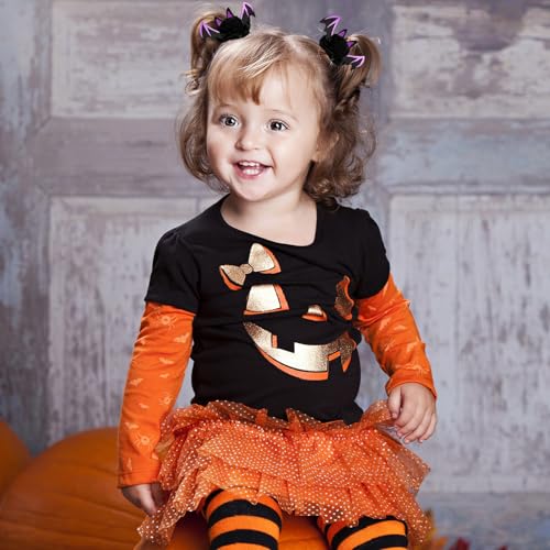 Halloween Scrunchies Gothic Spider Bat Hair Elastic Ponytail Holders 3Pcs