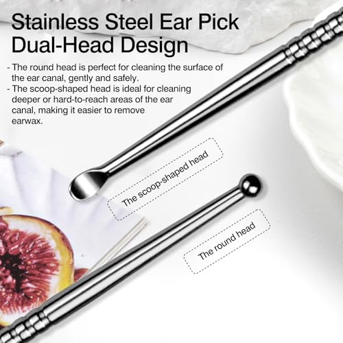 Zoolinn Stainless Steel Tonsil Stone Remover and Ear Wax Removal Tool Set