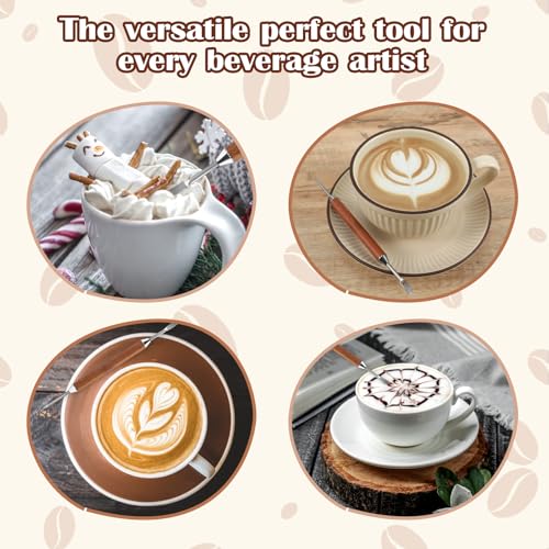 3-Pack Latte Art Pen Set - Professional Double-Ended Coffee Tools