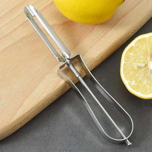 Set of 2 Stainless Steel Rotary Peelers for Fruits & Vegetables