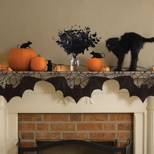 10 Pcs Black Artificial Eucalyptus Stems - Halloween Home Decor