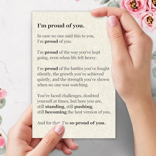 Proud of You Card - Inspirational Gift for Achievements & Growth
