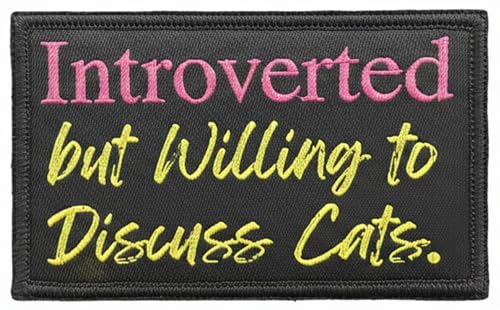 Funny Cat Lover Morale Patch - 3x2 Hook & Loop for Bags & Hats