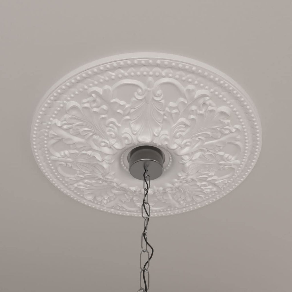 Ekena Millwork CM23AS 23 7/8-Inch OD x 4 1/8-Inch ID Ashley Ceiling Medallion