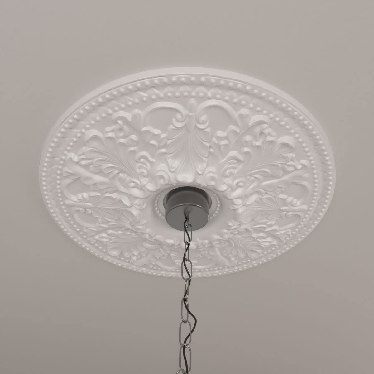 Ekena Millwork CM23AS 23 7/8-Inch OD x 4 1/8-Inch ID Ashley Ceiling Medallion