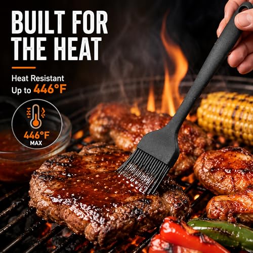 2 Pack Silicone Basting Brushes - Heat Resistant & BPA Free