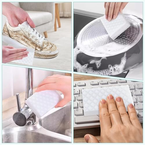 GLIMGLINT 12-Pack Magic Cleaning Sponges - Durable Foam Erasers