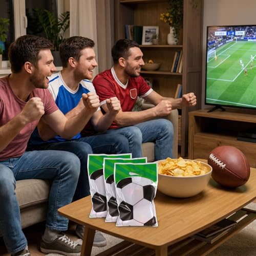 40 Soccer Party Favor Bags - Football Gift Bags for Kids
