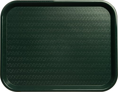 Green Cafe Plastic Food Trays 17.9 x 14 Inches Pack of 2 - Durable & Safe