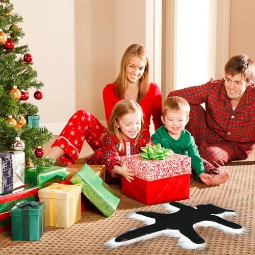 Light Up Fried Cat Rug with String Lights - Christmas Decorations, Warm Light