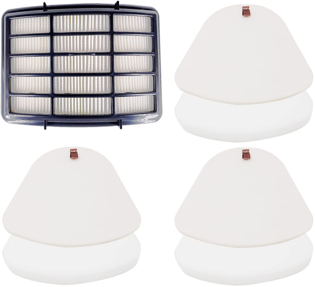 Dttery 3 Foam & Felt + 1 Hepa Filters for Shark Navigator Lift Away Vacuum CU500 NV350 NV351 NV352 NV355 NV356E NV360 UV440 UV540, Replacement Part XFF350 XHF350